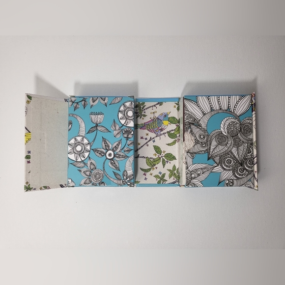 50 CARDS- ART THERAPY COLORING KIT - NWT - Picture 4 of 13